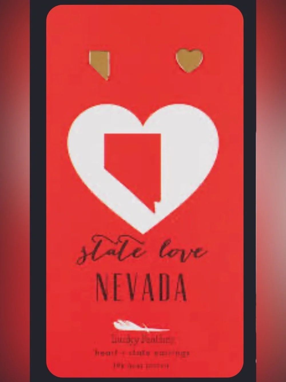 State Love Earrings - NEVADA
